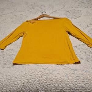 Elegant Mustard Long Sleeve Top